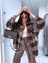 Plaid shirt "RAINY DAY" VMC58- BROWN